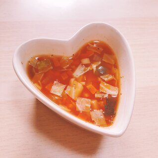 野菜たっぷりトマトスープ♡